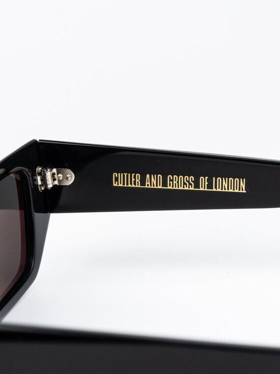 Cutler and Gross Women Sunglasses Black Red Rectangle CGSN1367 003 NEW AUTHENTIC main image 5